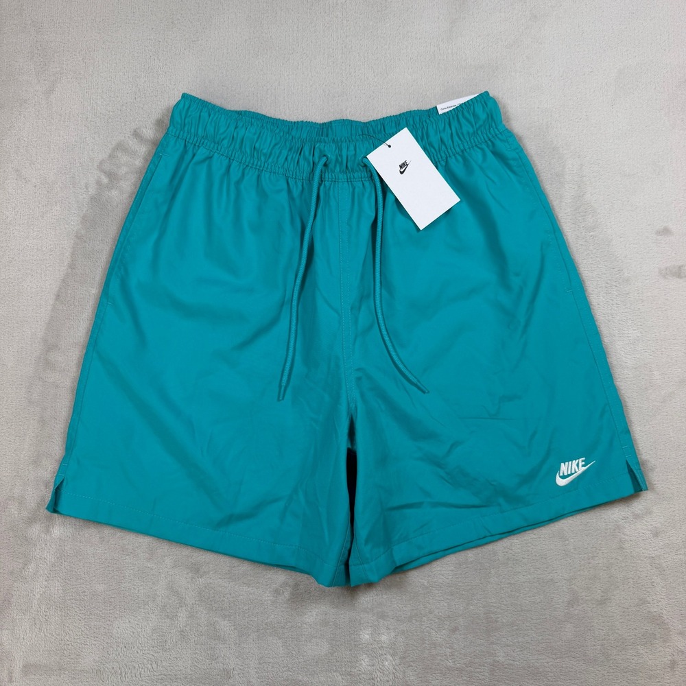 Nike Sportswear Club Flow Shorts Mens S NWT Teal Mesh Lined Woven FN3307-345